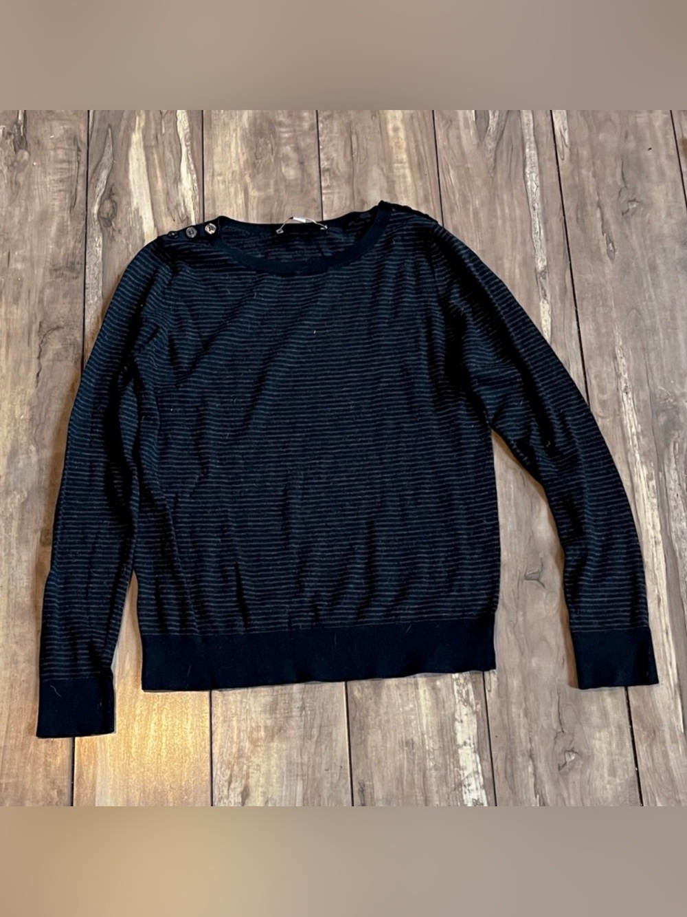 Loft long sleeve striped top